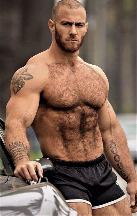 hairy muscular nude men